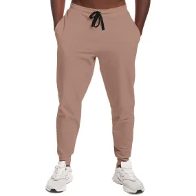 Shaded Pale Pastel Red Brown Joggers | Unisex | with PLUS sizes | C0M30Y30K30