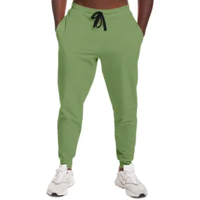 Shaded Pastel Warm Green Joggers | Unisex | with PLUS sizes | C30M0Y60K30