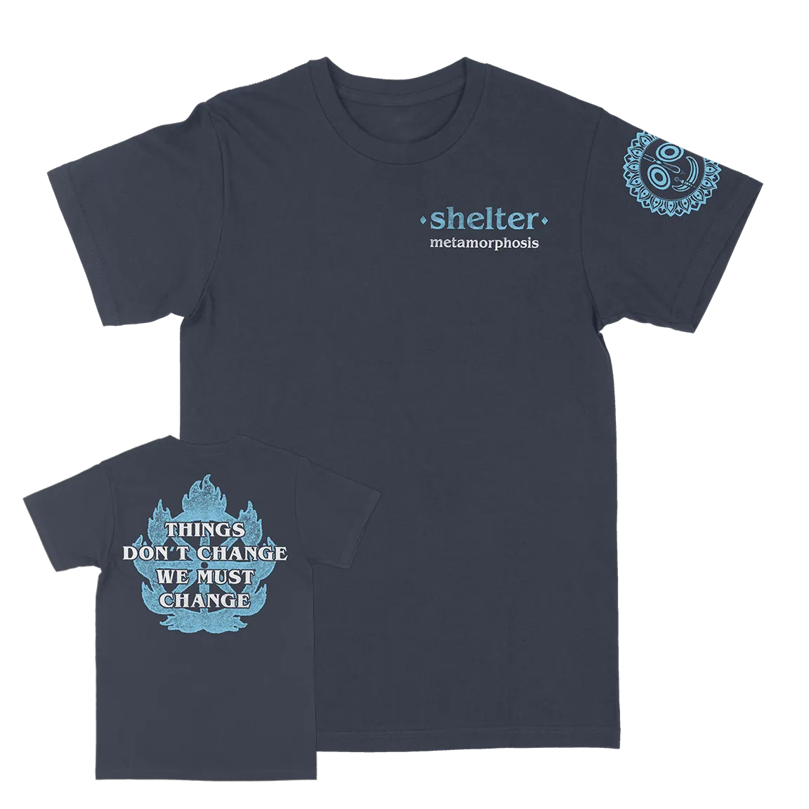 Shelter "Metamorphosis T-Shirt" Navy Blue T-Shirt