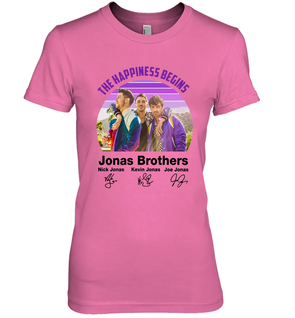Signatures The Happiness Begins Jonas Brothers Shirt Women's The Boyfriend Tee