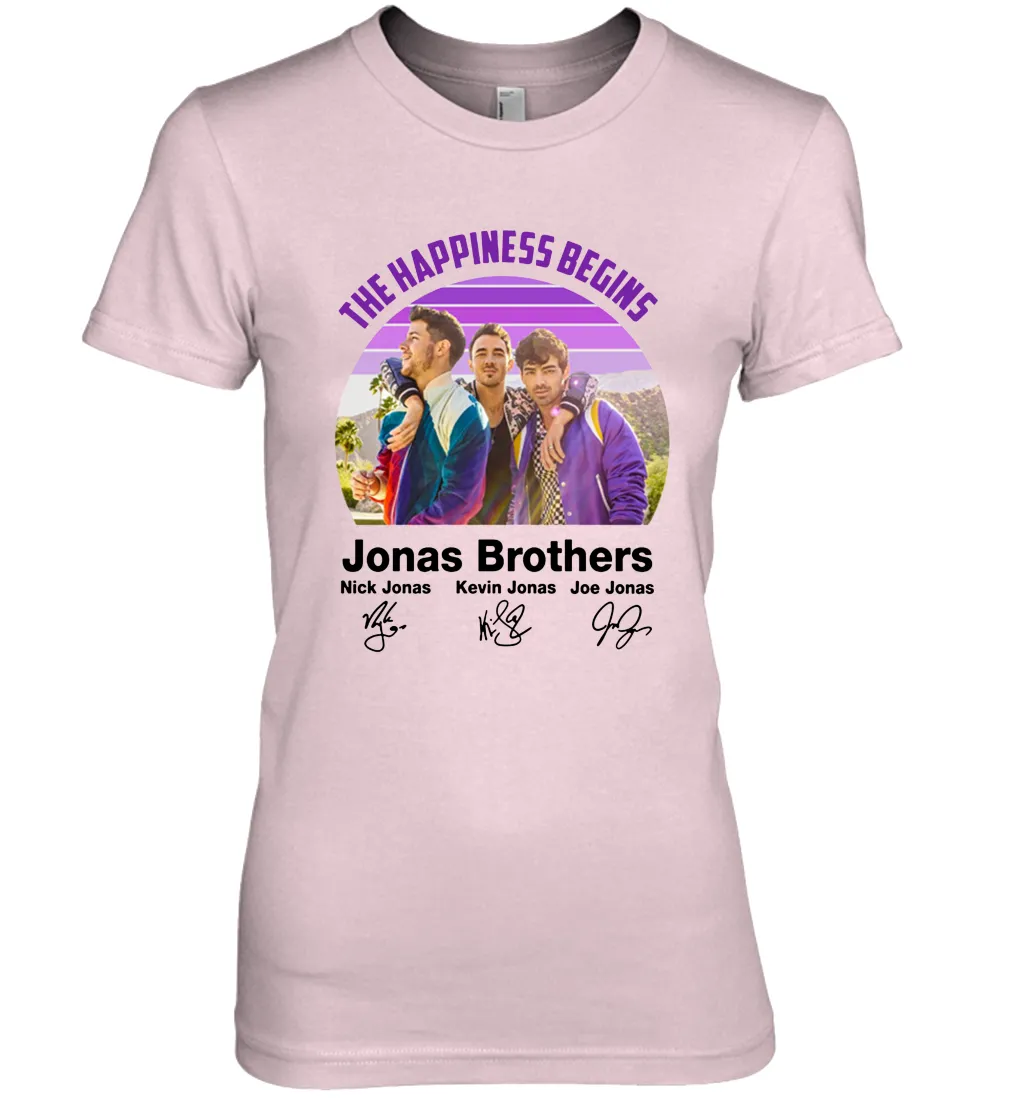 Signatures The Happiness Begins Jonas Brothers Shirt Women's The Boyfriend Tee