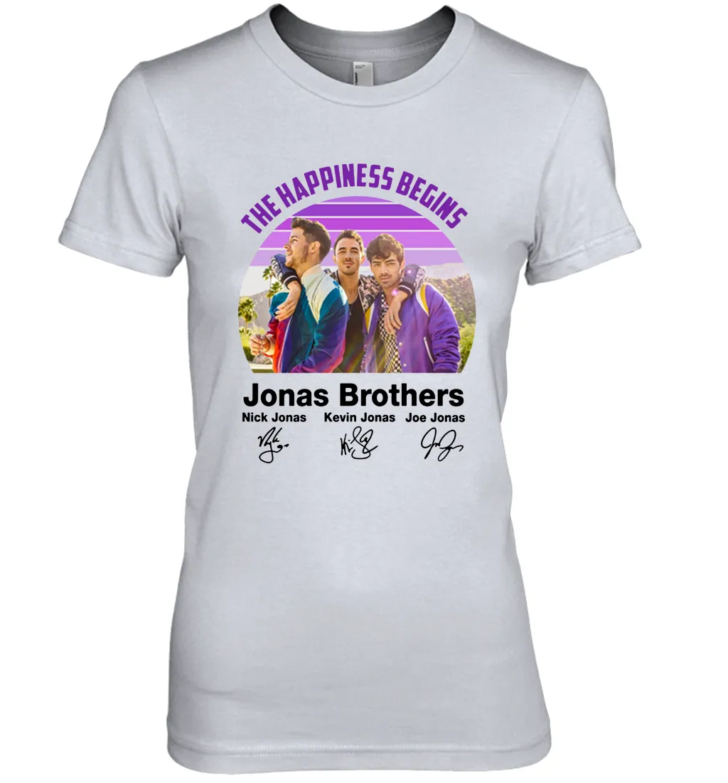 Signatures The Happiness Begins Jonas Brothers Shirt Women's The Boyfriend Tee