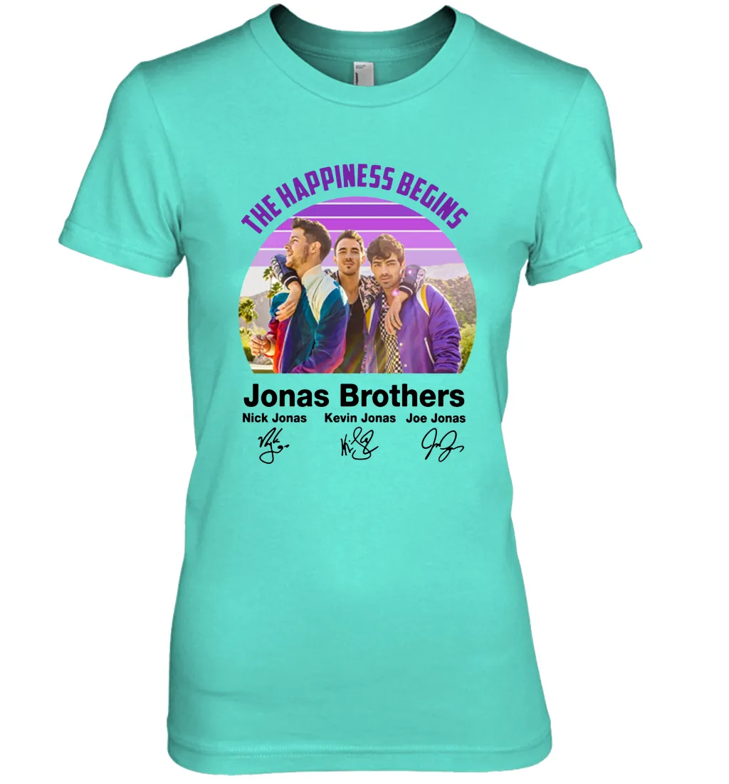 Signatures The Happiness Begins Jonas Brothers Shirt Women's The Boyfriend Tee