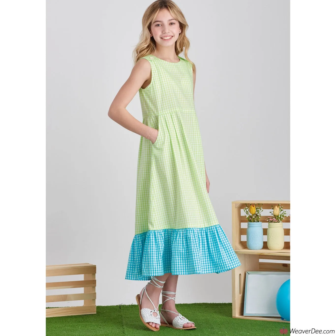 Simplicity Pattern S9617 Children's & Girls' Jumpsuit, Romper & Dress