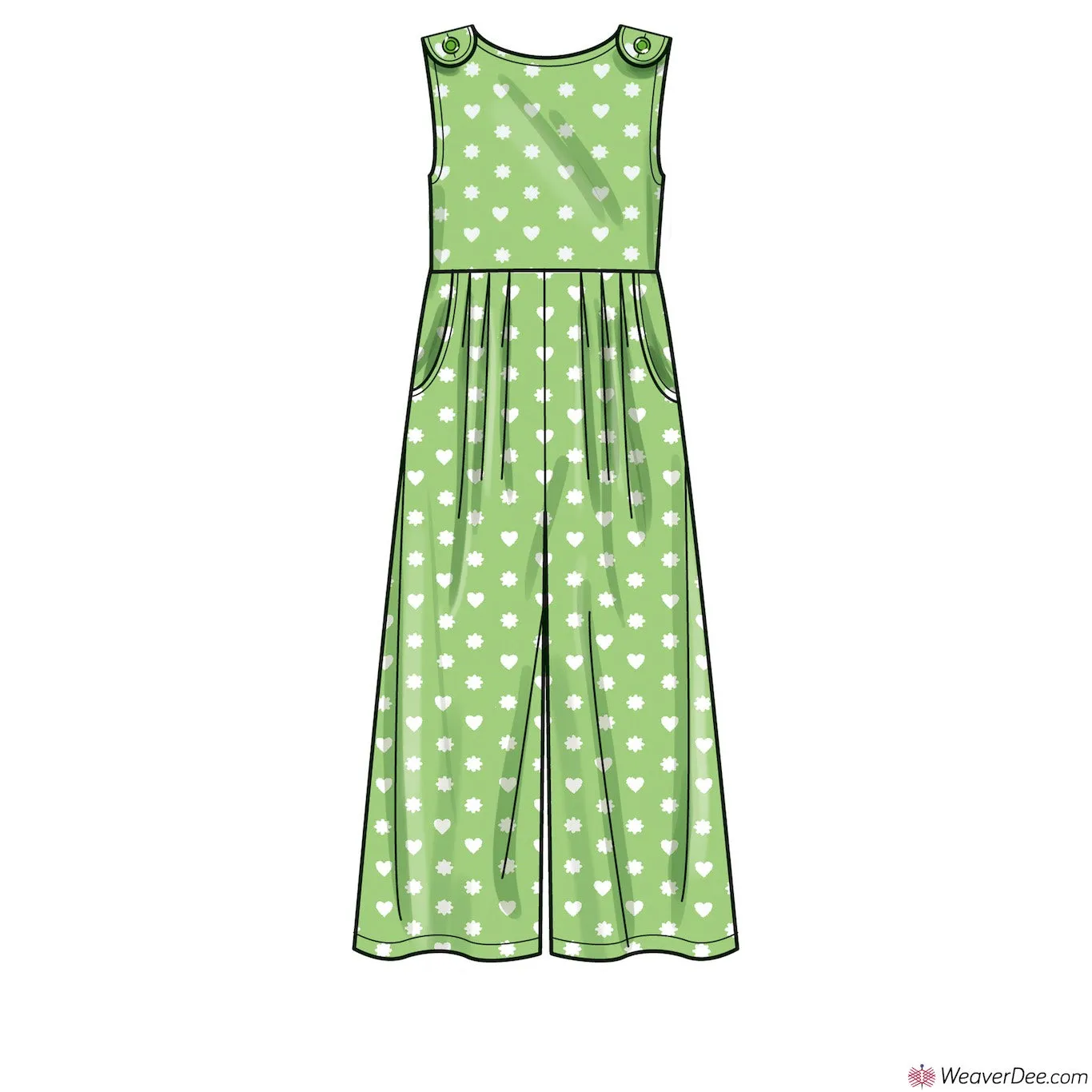 Simplicity Pattern S9617 Children's & Girls' Jumpsuit, Romper & Dress