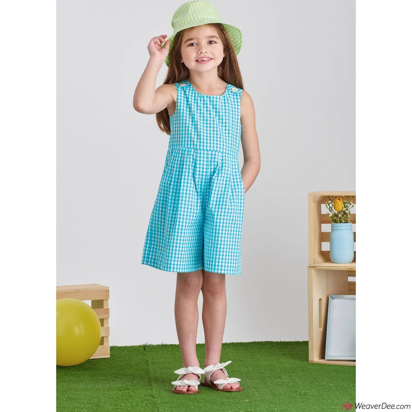 Simplicity Pattern S9617 Children's & Girls' Jumpsuit, Romper & Dress