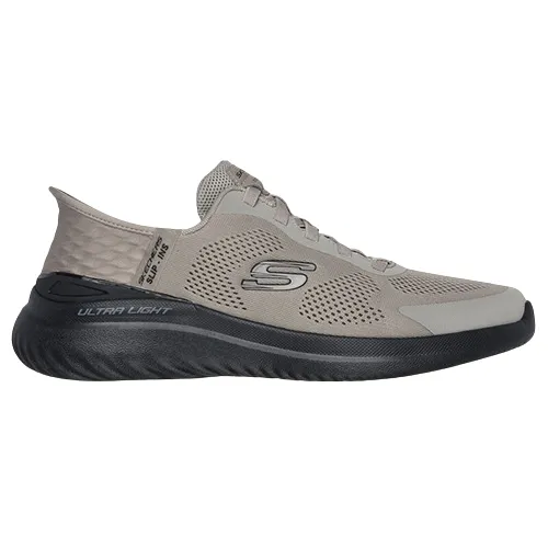Skechers Men's Slip-In Trainers-  232459 - Taupe/Black