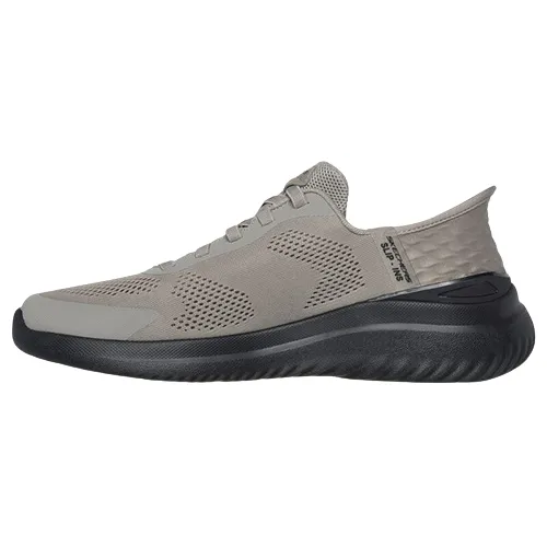 Skechers Men's Slip-In Trainers-  232459 - Taupe/Black