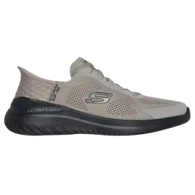 Skechers Men's Slip-In Trainers-  232459 - Taupe/Black