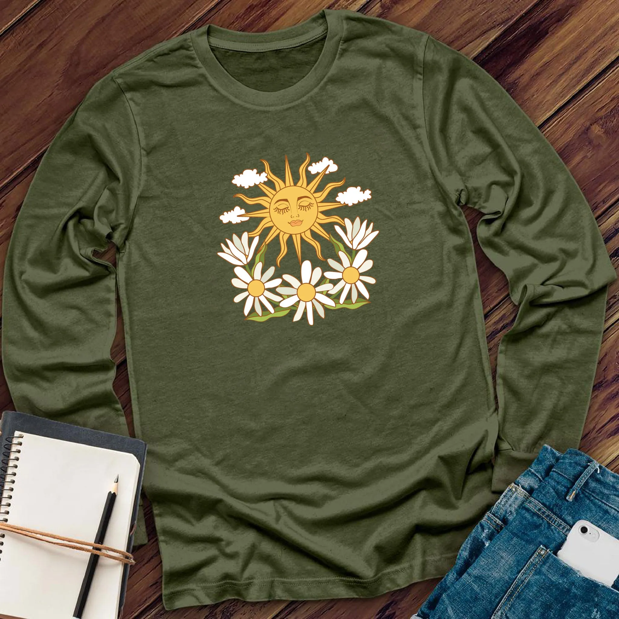 Smiling Daisy Sun Love Long Sleeve