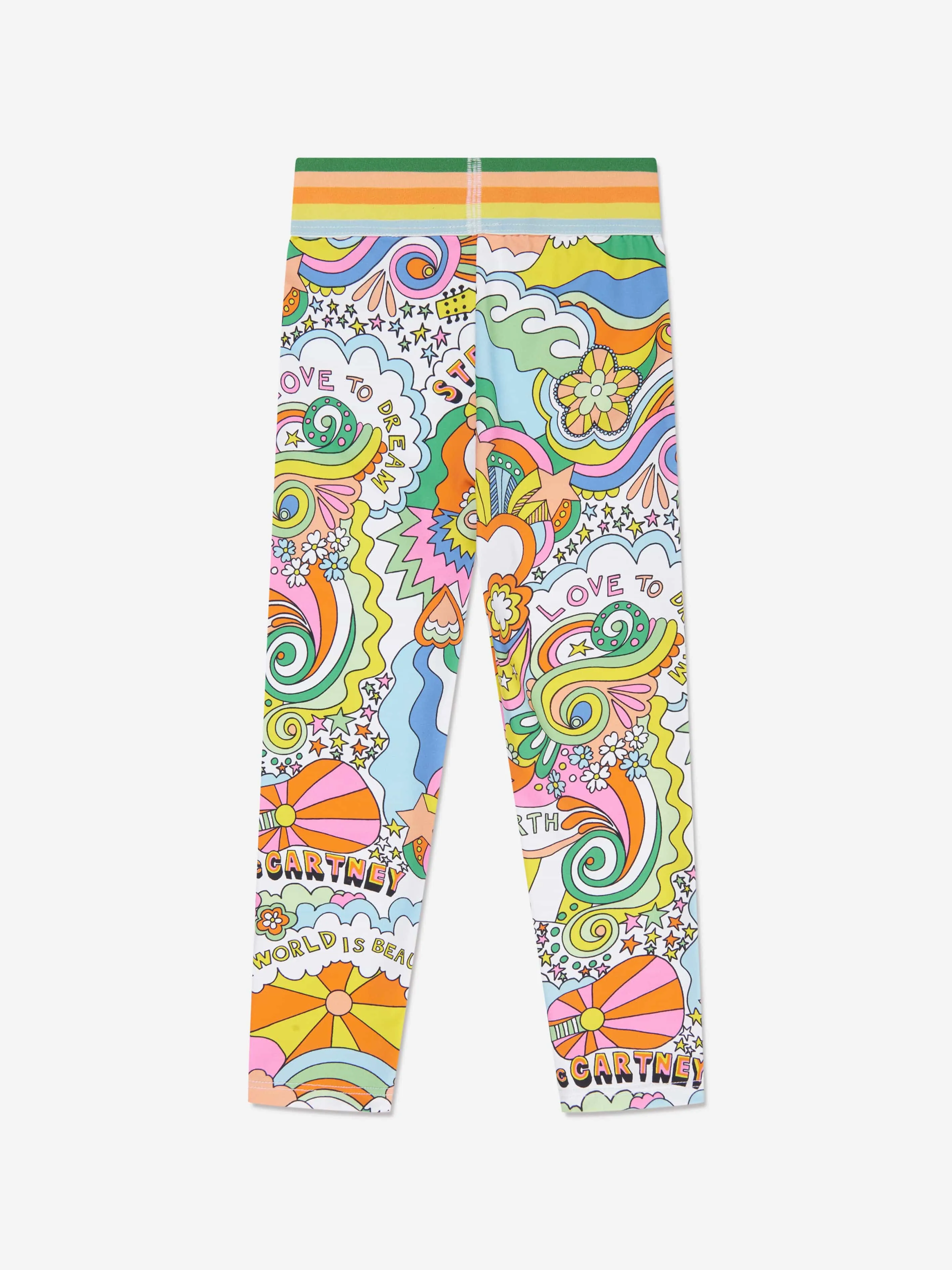 Stella McCartney Girls Printed Leggings in Multicolour