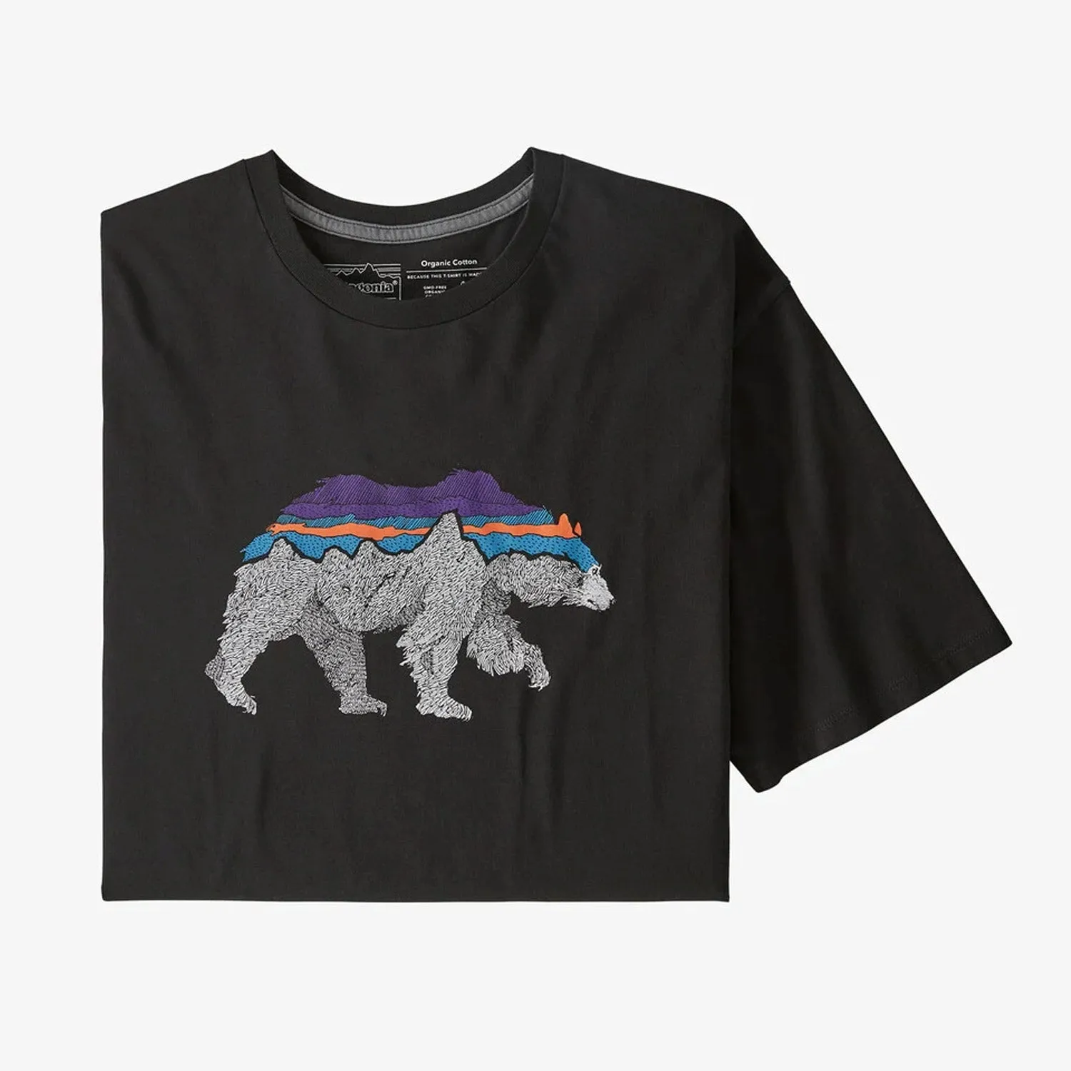T-Shirt Patagonia Back for Good - Nero