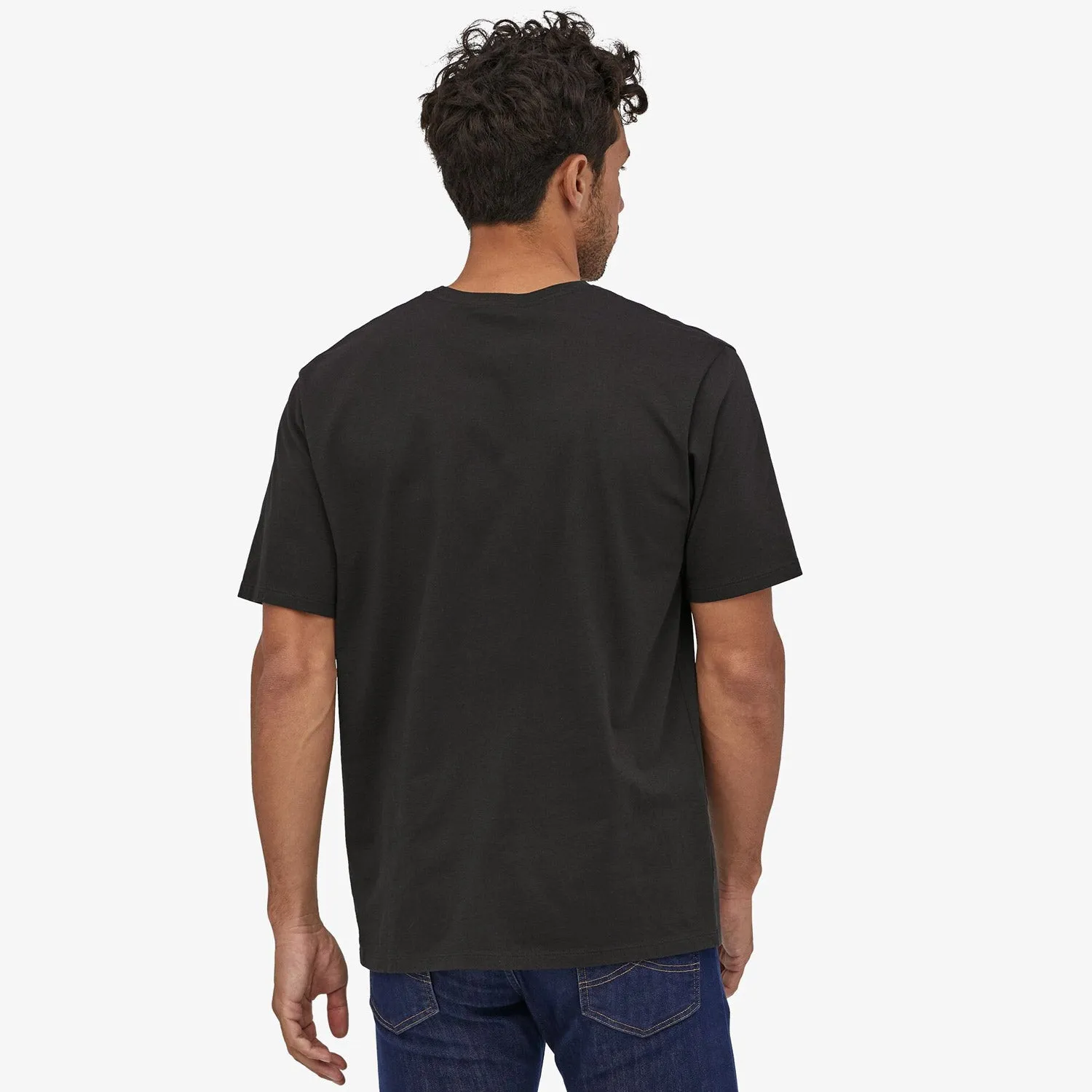 T-Shirt Patagonia Back for Good - Nero