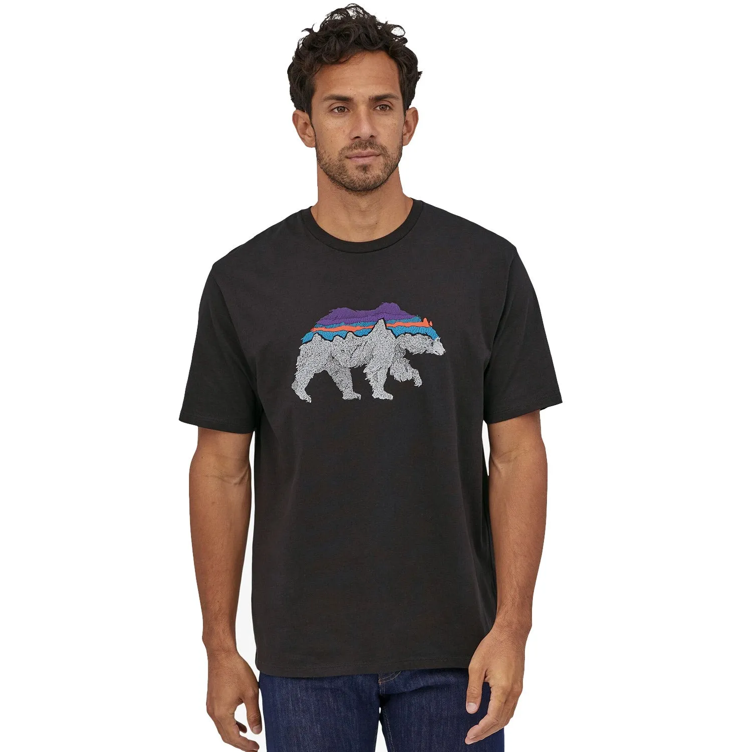 T-Shirt Patagonia Back for Good - Nero