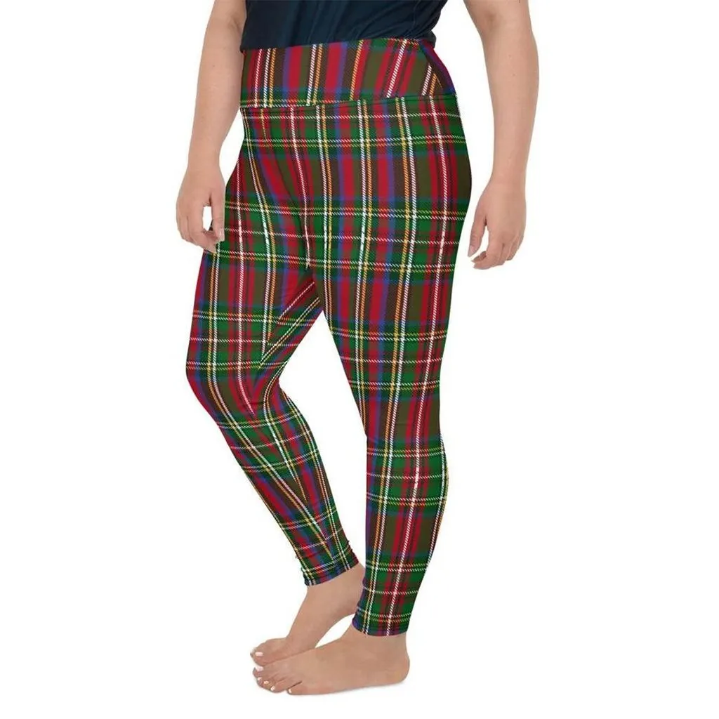 Tartan Christmas Plus Size Leggings