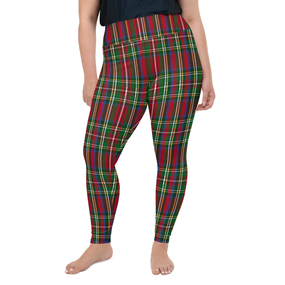 Tartan Christmas Plus Size Leggings