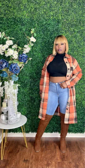 The "Cozy Queen" Plaid Shacket
