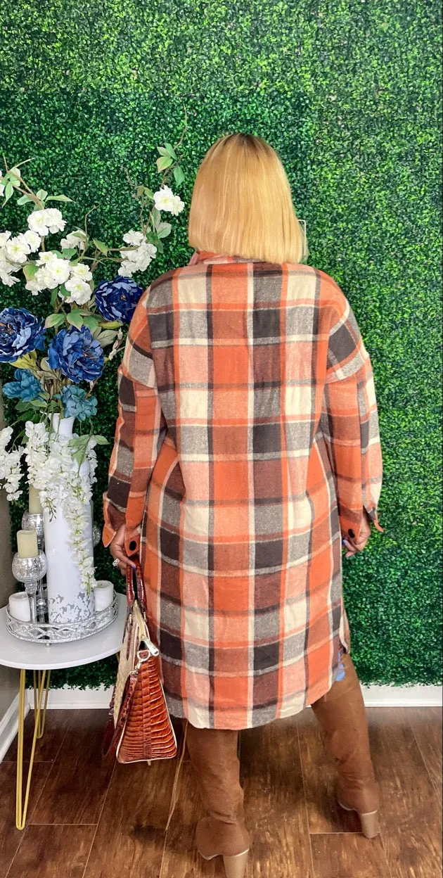 The "Cozy Queen" Plaid Shacket