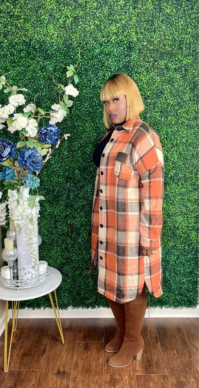 The "Cozy Queen" Plaid Shacket