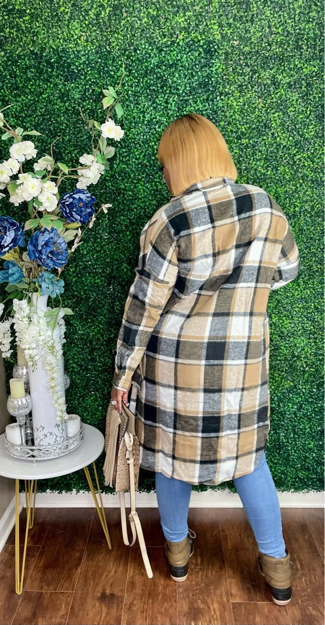 The "Cozy Queen" Plaid Shacket