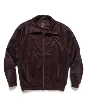 Track Jacket - Poly Smooth Dark Brown