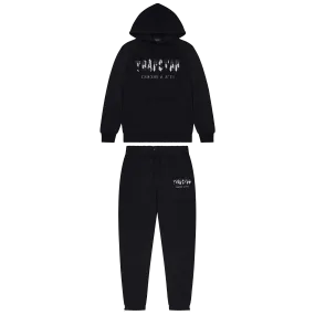 Trapstar Chenille Decoded Hooded Tracksuit - Black Camo Edition