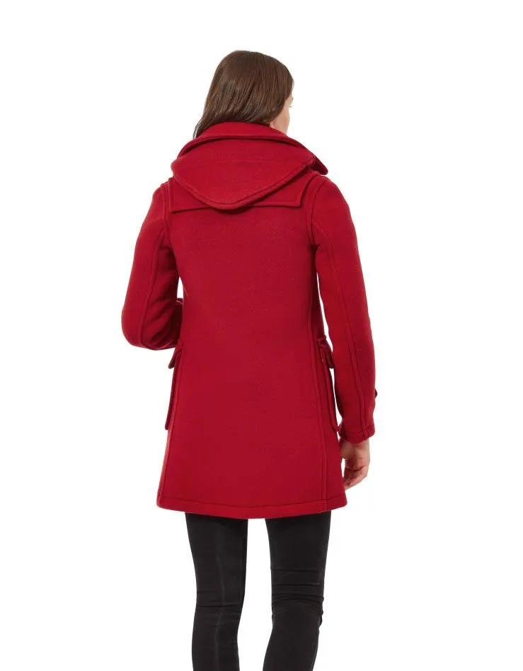 Women's London Classic Fit Duffle Coat - Red