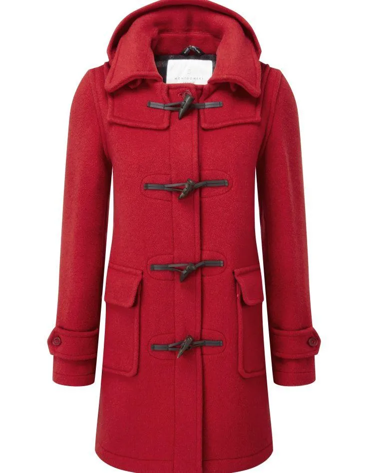 Women's London Classic Fit Duffle Coat - Red