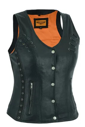 Women's Premium Naked Goat Skin Vest