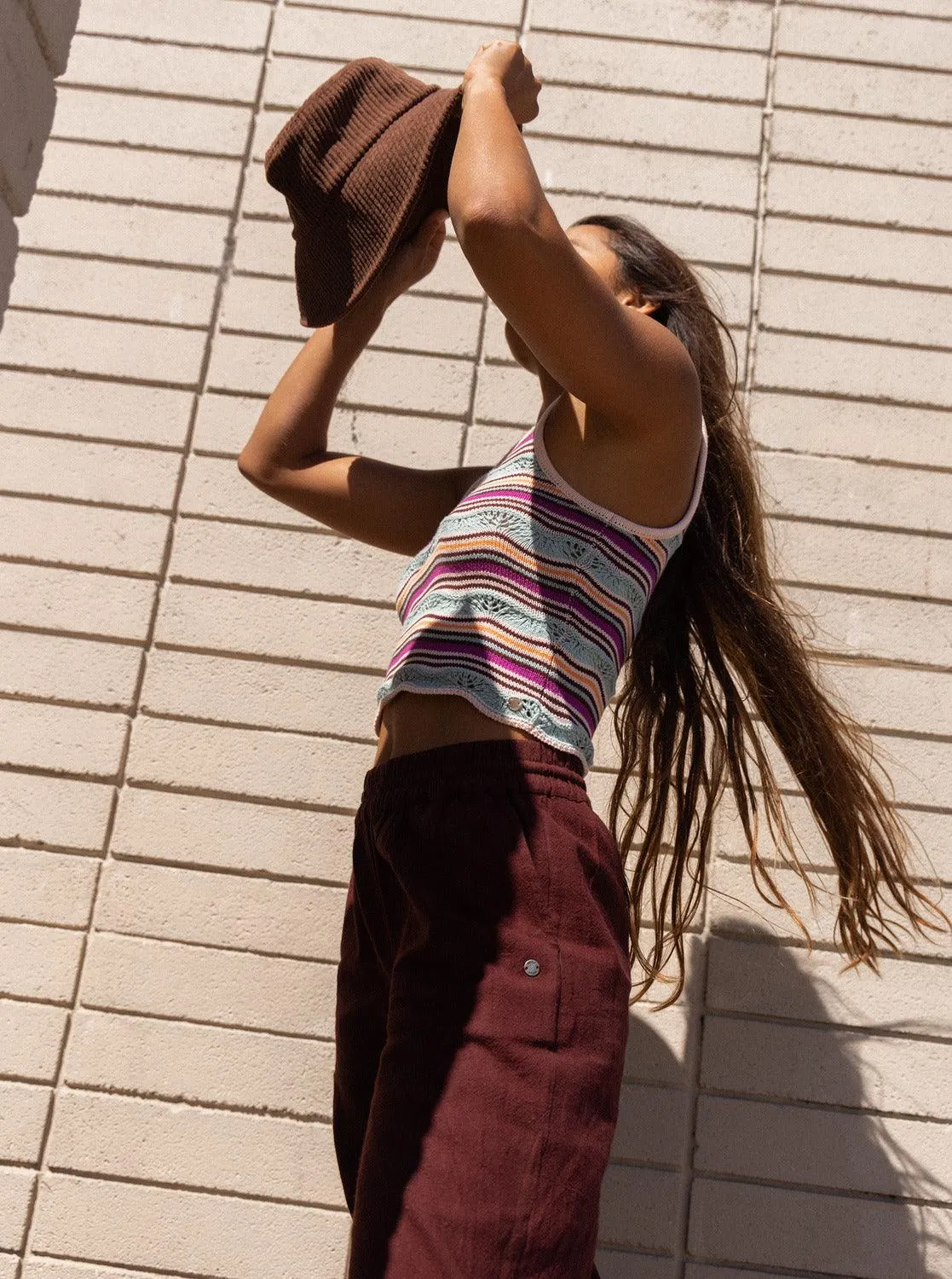 Womens Sailing Flow Knitted Vest Top