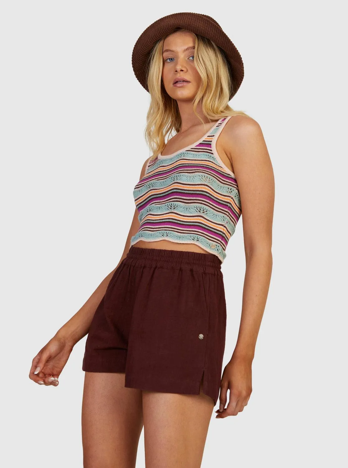 Womens Sailing Flow Knitted Vest Top