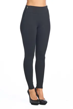YCPP80 Ponte Leggings W/ Side Zippers