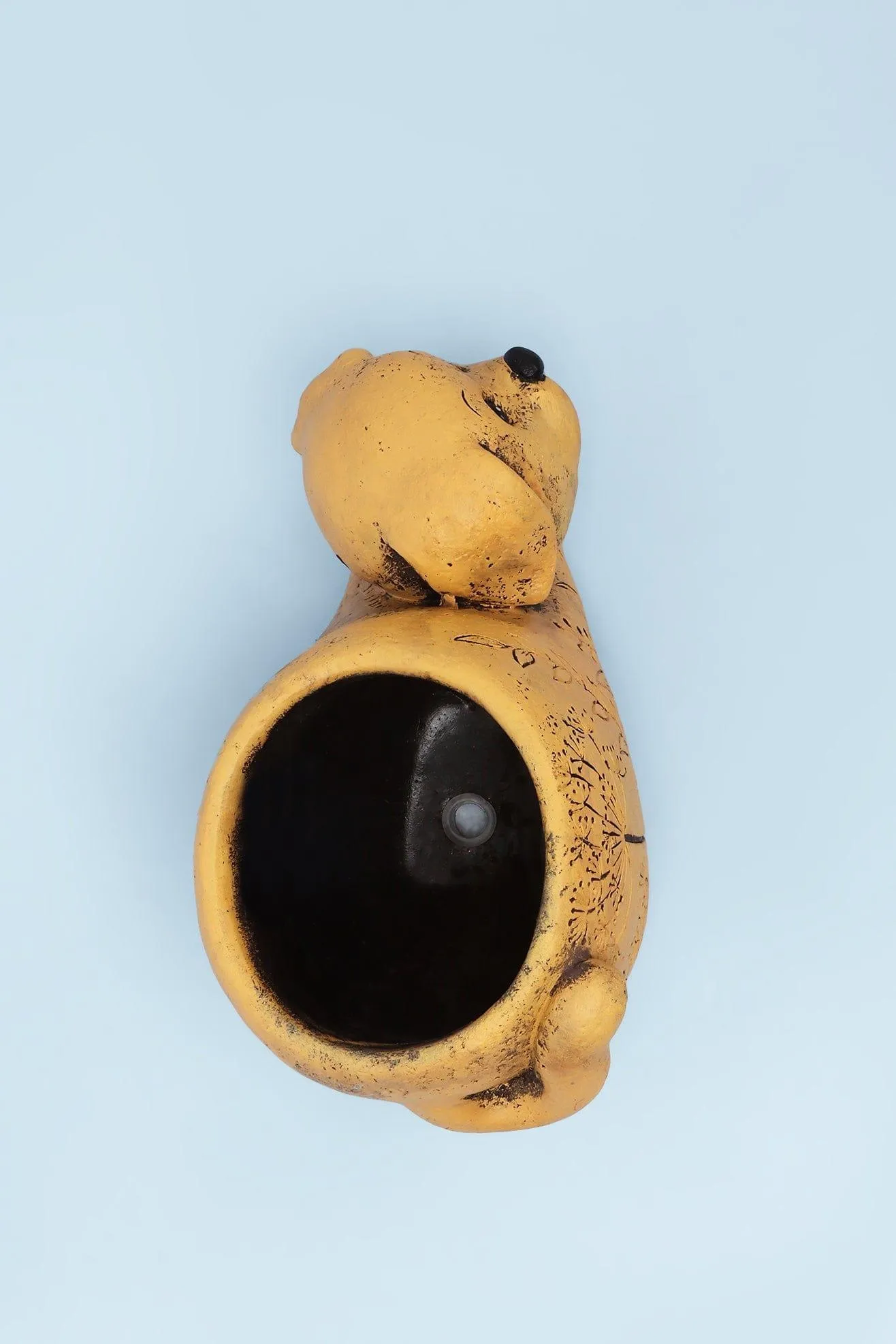 Yellow Dog Cement Planter
